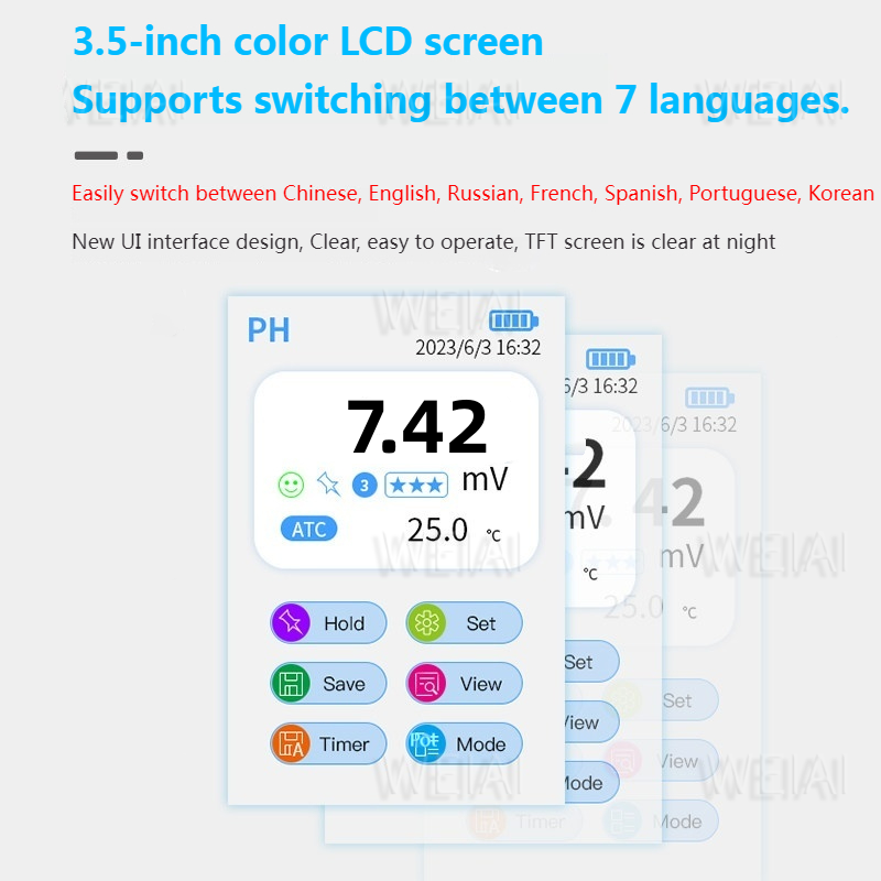 IKEME Digital PH Meter High Ac - Ph Meter Digital Water Tester 评论和价格