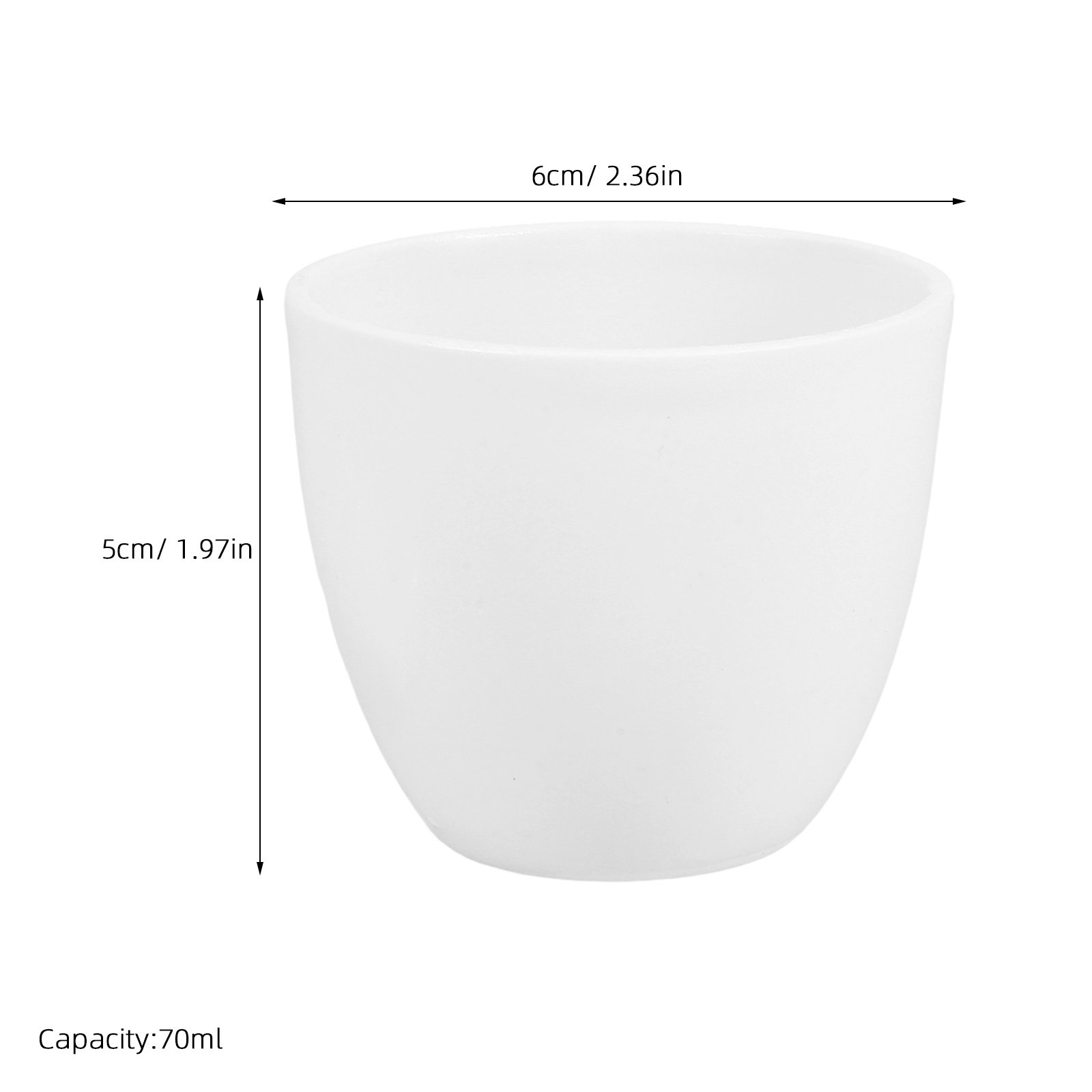 Ceramic Crucible Porcelain 70M - Lab Equipment 评论和价格