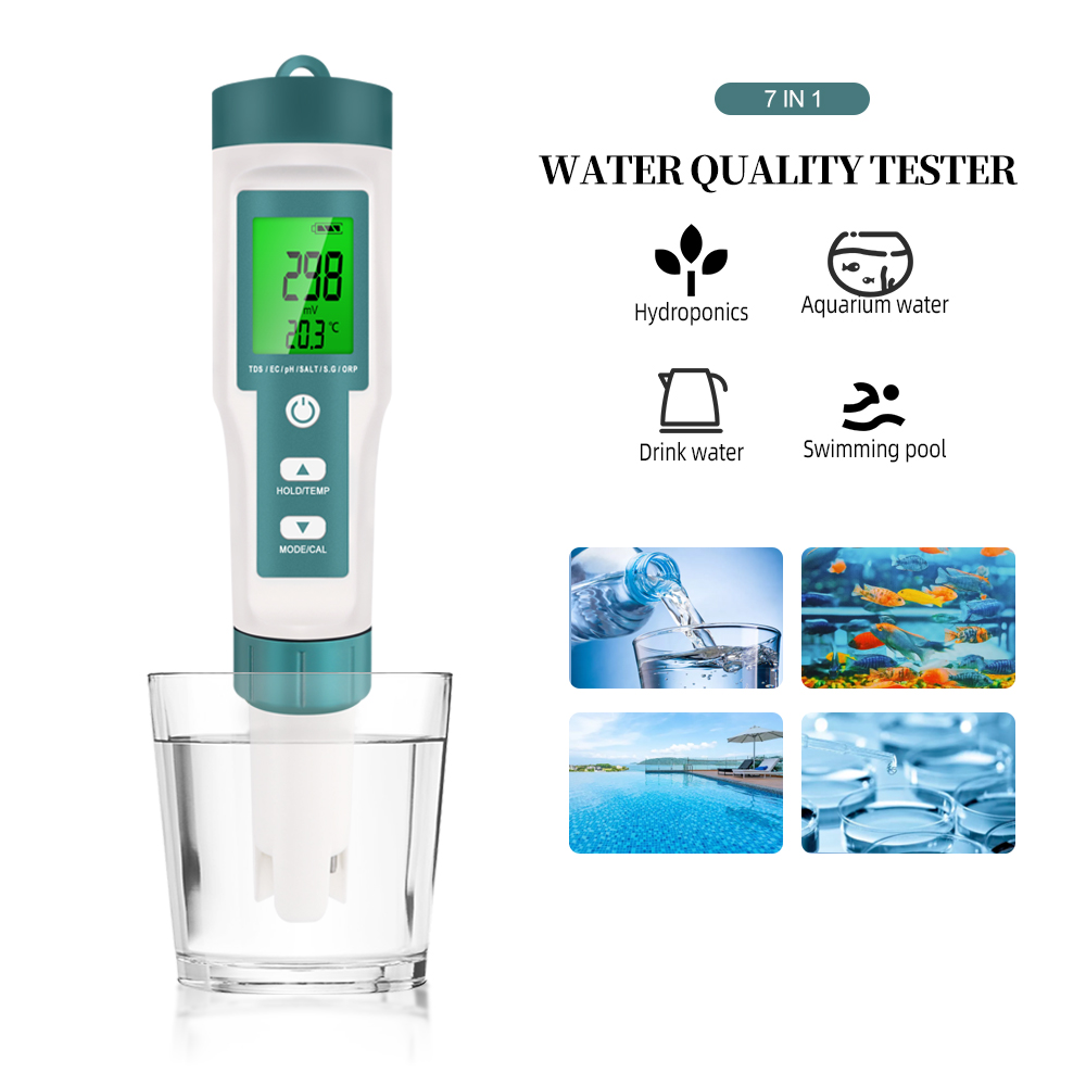 7 In 1 Digital Water Quality T - Ph Meter Digital Water Tester 评论和价格